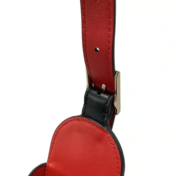 Auth CHRISTIAN LOUBOUTIN Carasky Mini Bucket - Black Leather Shoulder Bag - Picture 10 of 16